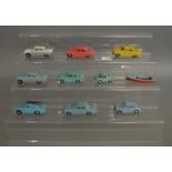 7 unboxed vintage Tri-ang Spot On diecast models all with varying degrees of play wear including
