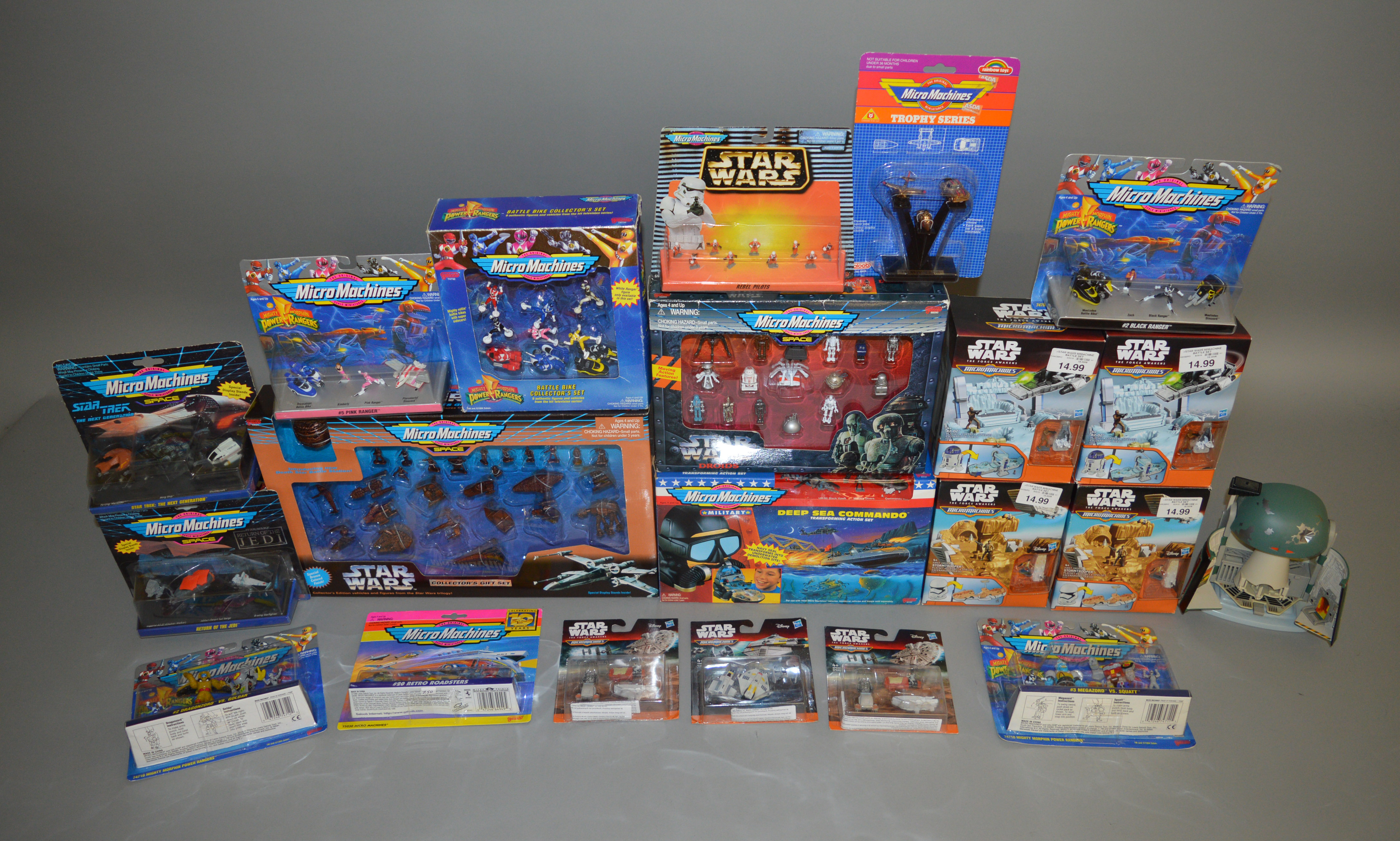 21 Micro Machines sets, mainly Star Wars themed (21).