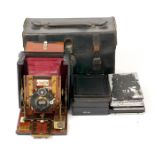 A Sanderson 'Hand & Stand' Camera. (condition 5F) with Cooke Series III 4 1/4 x 3 1/4 lens. In
