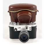 Chrome Corfield Periflex Gold Star 3 Camera. #07228 14. (condition 4/5F). With Lumax 45mm f2.8