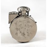 Houghton's Ticka Pocket Watch Style Sub Miniature Camera. With lens cap and chain. Shutter fires, no