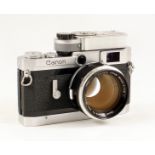 Chrome Canon VI T Rangefinder Camera with FAST 50mm f1.2 Lens. (both condition 5F). In ERC. Also a