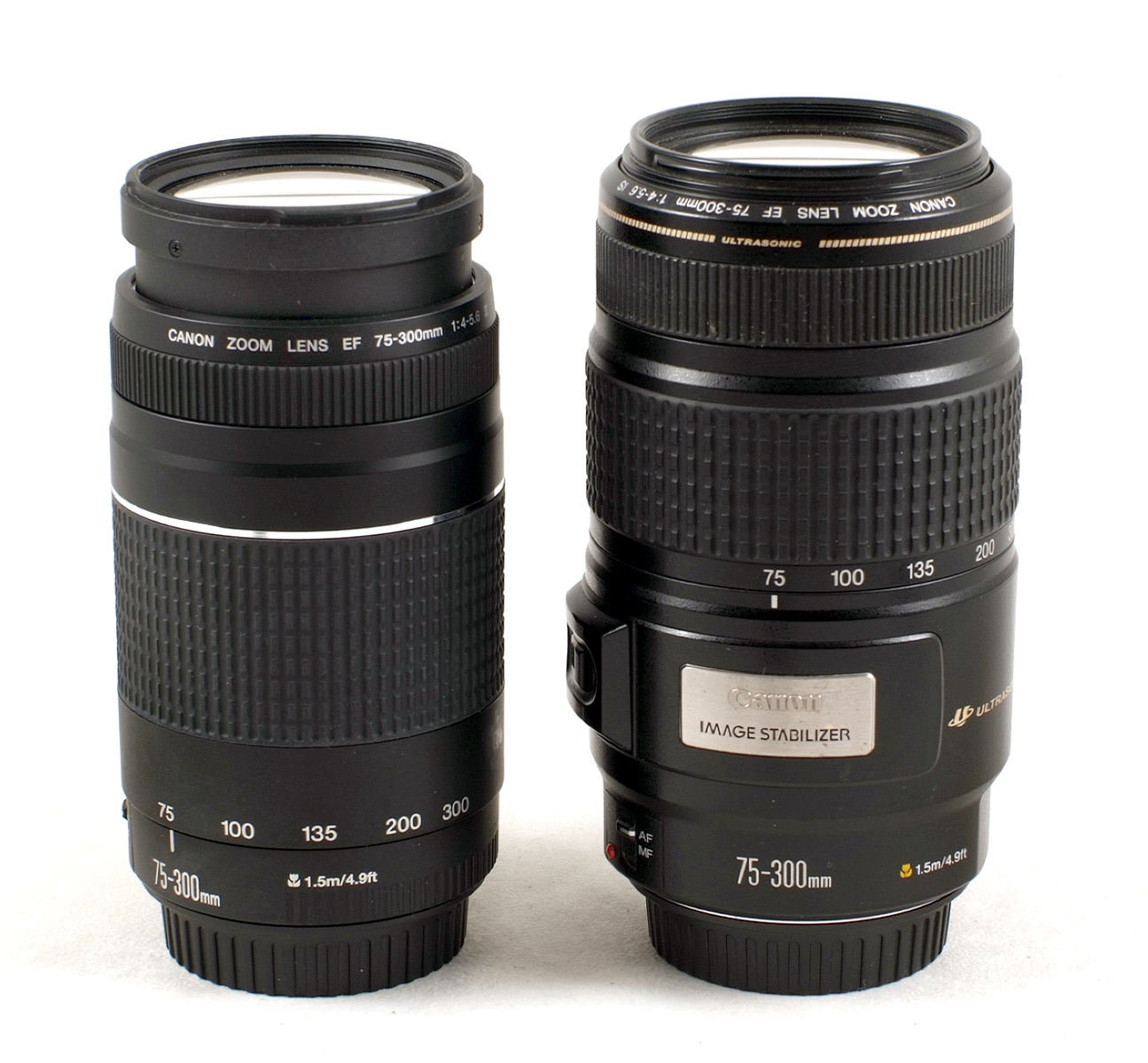 Group of Five Canon Autofocus Lenses, Inc IS Telephoto. Comprising 18-55mm f3.5-5.6 DC; 50mm f1.8 Mk - Image 2 of 3