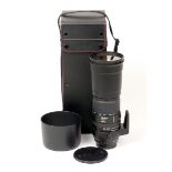 Nikon AF Fit Sigma 170-500mm f5-6.3 APO D Zoom Lens & Case. (condition 4/5E). With caps and makers