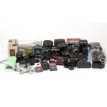 Large Quantity of Pentax Accessories, Mostly for Screw Mount Models. To include lens and body