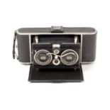 An Uncommon Lumiere Sterelux Stereo Camera. (condition 4/5F). Original model, circa mid 1930s with