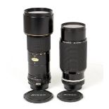 Pair of Nikon Manual Focus Telephoto Lenses. Zoom Nikkor 80-200mm f4 Ais (condition 5F) and a Nikkor