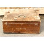 ADDITION TO DESCRIPTION Large Wooden Photographers Chest, Marked H G Ponting. Approx size