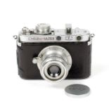 Ensign Multex Model O #21762. (condition 5/6F) Fitted with Ensign Multar 50mm f3.5 lens. (From the