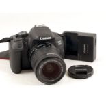 Canon 700D 18mp Digital SLR with EF-S 18-55mm f3.5-56 IS (Image Stabilised) Lens. With battery and