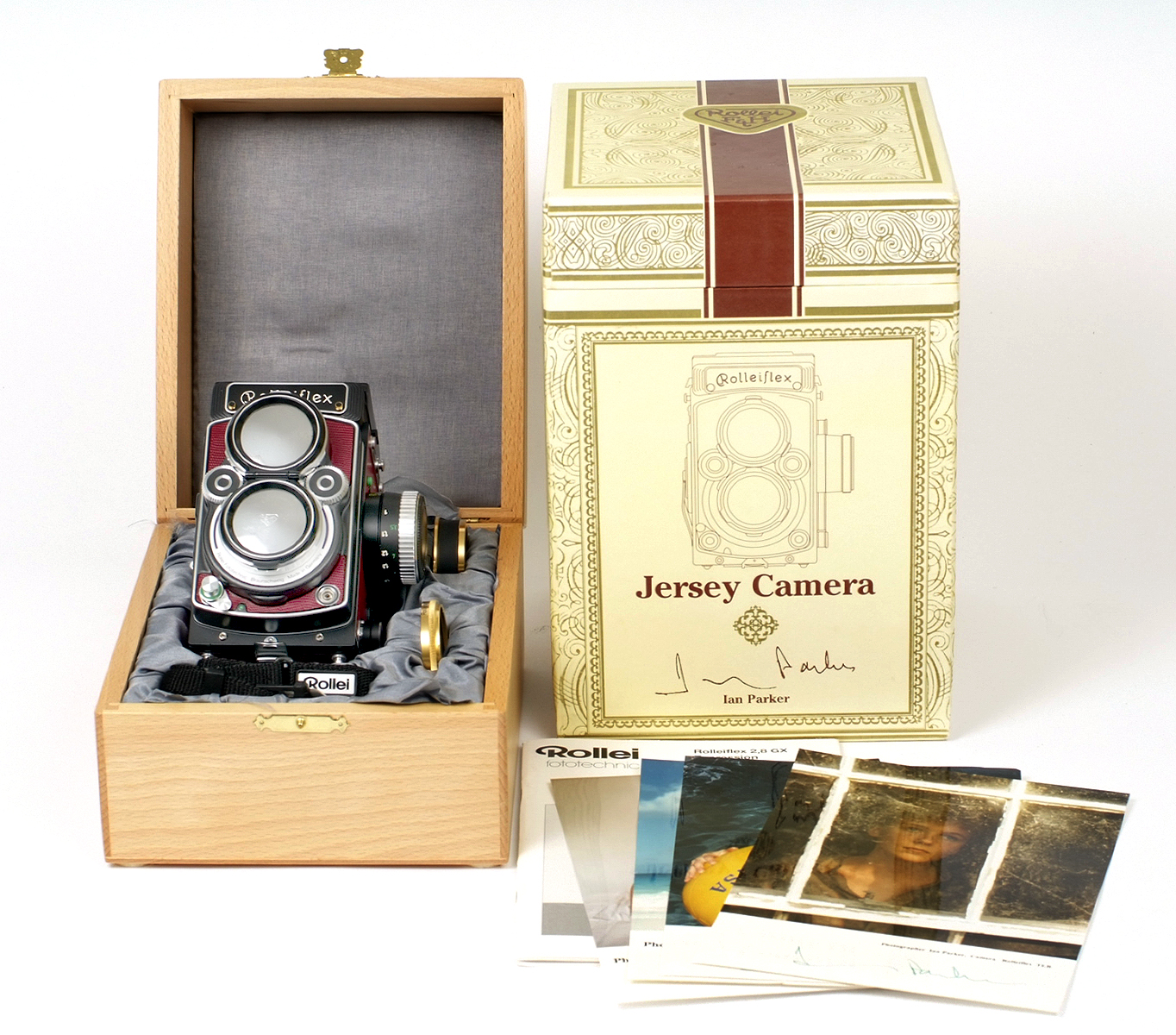 Rare Jersey Rolleiflex 2.8GX, Serial Number #J0000. (condition 3F). Fitted with Planar 80mm f2.8