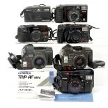 Group of Olympus & Minolta Compact Cameras. To include Trip AF and Superzoom models. (untested). (