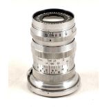 Carl Zeiss Jena 8.5cm f4 Triotar Lens, Contax/Nikon Rangefinder Fit. #2375979 (condition 4/5F). (