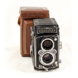 Rolleiflex Automat 120 TLR Camera #1413569. (condition 5F) Zeiss Opton 75mm f3.5 lens. With ERC. (