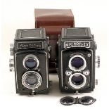 Minolta & MPP 120 TLR Cameras. Comprising a Minoltaflex (IIb) with Rokkor 75mm f3.5 lens (magnifying