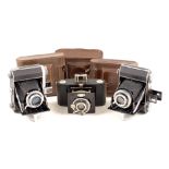 Group of Three Uncommon Minolta Cameras. Comprising Semi Minolta II (blades slow hence condition
