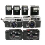 Collection of Olympus XA & Other Compact Cameras. To include 35ED (condition 5F); 35EC (not firing);