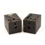 Two Early, Rare Box Cameras. Comprising a Blair Hawk-Eye Junior camera (condition 5/6F). Camera