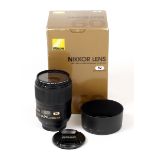 Nikkor AF-S Micro Nikkor 60mm f2.8 G ED Lens. (condition 4E). With Hoya Pro UV filter and caps, in