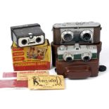 Group of Three Stereo Cameras. Comprising a 35mm Iloca Stereo Rapid (condition 4F); Meopta Stereo