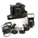 Nikon D1X DSLR Outfit #1. Comprising well used camera body #5125546 (condition 6E) with Nikkor ED