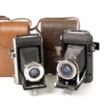 Two Kodak Folding Roll Film Cameras inc Regent CRF model. (condition 5F). (From the Bob White