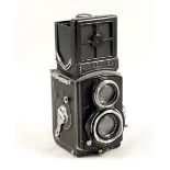 Pre-WWII 'Baby' or 'Sports' Rolleiflex 4x4 TLR. (condition 5F) CZJ Tessar 60mm f2.8 lens. (From