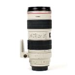 Canon AF 70-200mm f2.8 L Series USM Stabilized Zoom Lens. Wear to barrel paint, optically very good.