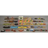 12 unboxed models of Yesteryear pen holders along with 14 boxed diecast models by Matchbox and 39