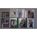 6 folders of signed photos from TV series including Buffy the Vampire Slayer, Angel, C.S.I., Law and