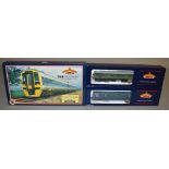 OO Gauge. 3 boxed Bachmann Diesel Locomotives including 31-500A  158 two car DMU 'Regional Railways'