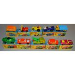 10 Matchbox Superfast diecast models including 15, 21 Rod Roller, 23 Volkswagen Camper, 29 Racing