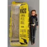 A boxed vintage Emma Peel doll inspired by the 1960's  Avengers Tv series. Although unbranded