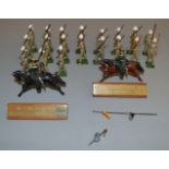 19 unboxed metal soldier figures with accompanying nameplates stating 'Royal Marines Burma 1942