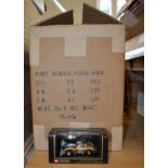 24 James Bond Special Edition Aston Martin diecast models by Corgi with gold coloured plated finish,