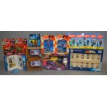 A mixed lot which includes; a boxed Batman Batjet by Kenner, Captain Scarlet figures, Doctor Who