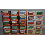 25 boxed EFE Exclusive First Editions diecast bus, coach and lorry models in 1:76 scale. All