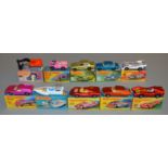 10 Matchbox Superfast diecast models including 2 Jeep Hot Rod, 5 Lotus Europa, 5 Seafire, 32, 51