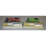 OO Gauge. 2 Wrenn Locomotives, 2217 0-6-2 Tank LNER green '9522' and 2219 2-6-4 Tank LMS. Overall