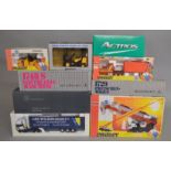 9 boxed Continetal diecast models including three Mercedes Benz 1:43 scale truck models including a