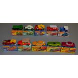 10 Matchbox Superfast diecast models including 5 U.S. Mail, 37 Skip Truck, 47, 52 Dodge Charger, 53,