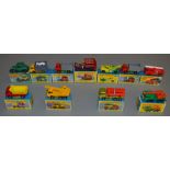11 boxed Matchbox diecast models including two 1-75 Regular Wheel models - #13d and #30c and
