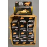 12 boxed Corgi James Bond 007 #96445 Aston Martin DB5 diecast models with gold coloured plated