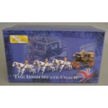 A boxed Britains 00254 'The Irish State Coach' diecast model.