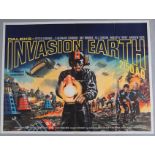 Daleks Invasion Earth 2150AD (1966) original rare Country of origin British Quad film poster