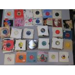 Large collection of 7 inch vinyl singles many with original sleeves or picture sleeves artists inc