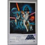 Star Wars (1977) International US one sheet style 'C' movie poster from 20th Century Fox featuring
