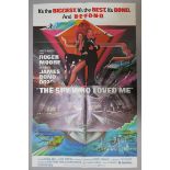 The Spy who loved me (1977) original US one sheet film poster picturing Roger Moore as James Bond