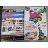 Thunderbirds French video poster, Winter Gardens Gerry Anderson 1993 exhibition rolled poster x 2,