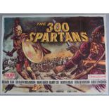 The 300 Spartans British Quad film poster with full colour artwork by British artist Tom